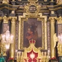 Obraz św. Józefa w ołtarzu głównym Sanktuarium św. Józefa na ul. Poselskiej 21 w Krakowie