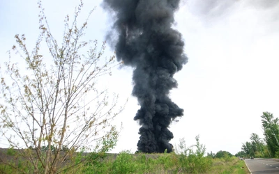 Olbrzymi pożar składowiska odpadów w Siemianowicach Śląskich. Prawdopodobne znaczne skażenie środowiska