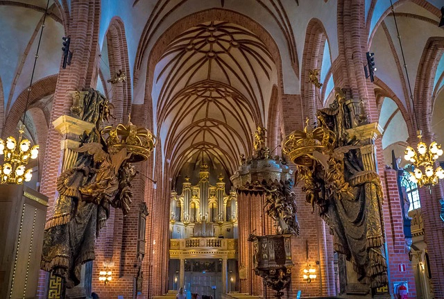 Sztokholm. Wnętrze katedry.