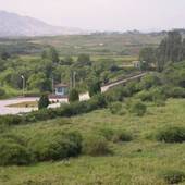 „Most bez powrotu” w Panmundżom (granica pomiędzy obiema Koreami)