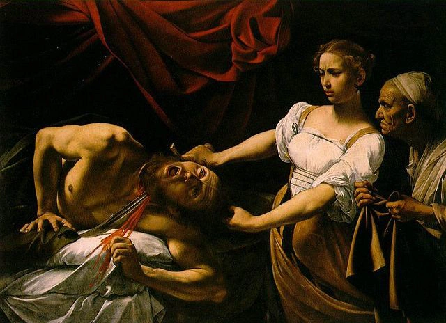  Judyta odcinająca głowę Holofernesowi, Caravaggio 