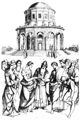 Zaślubiny św. Józefa z Nazaretu; wedłu obrazu Rafaela Zaślubiny