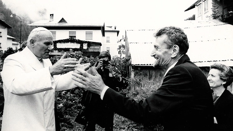Jan Paweł II w miejscu narodzin swojego poprzednika 