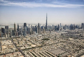 Widok na Dubai