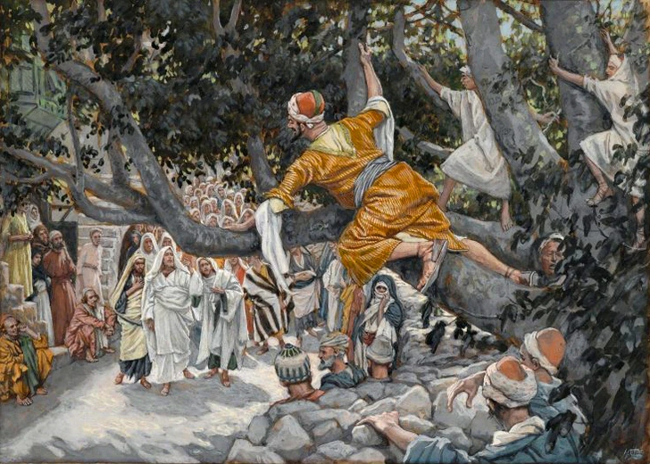 James Tissot, Zacchaeus in the Sycamore Awaiting the Passage of Jesus