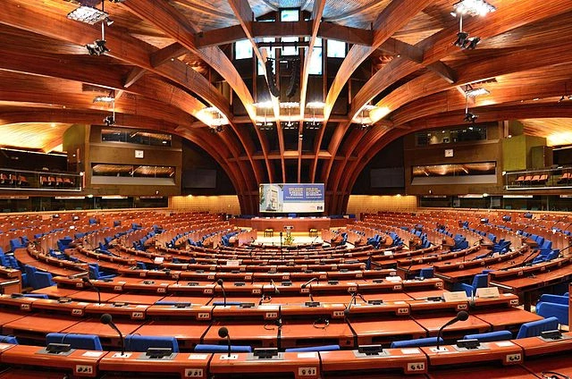 Sala obrad plenarnych Rady w Pałacu Europy