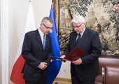 Ambasador Kotański wraz z ówczesnym ministrem Waszczykowskim