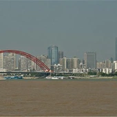 Widok na miasto Wuhan