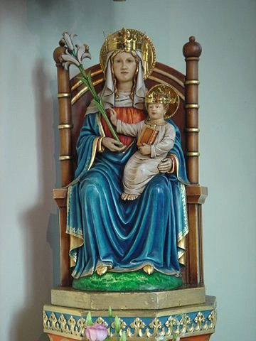 Figura Matki Bożej w jej sanktuarium w Walsingham