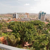 Widok na stolicę Ugandy - Kampalę