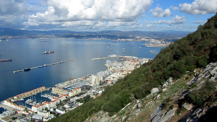 Widok na Gibraltar
