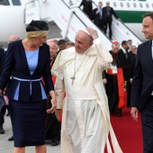 Para Prezydencka wita papieża Franciszka podczas ŚDM 2016 opoka.photo