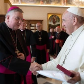 bp Mitchell Rozanski z papieżem Franciszkiem