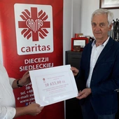 Siedlce: Caritas przekazała kolejny czek dla Szpitala