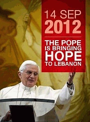 Podróż Benedykta XVI: Liban: 14-16.09.2012