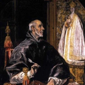 El Greco, św. Ildefons (fragm.)