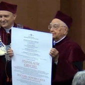 Uroczystość nadania doktoratu honoris causa UKSW prof. Stanisławowi Grygielowi