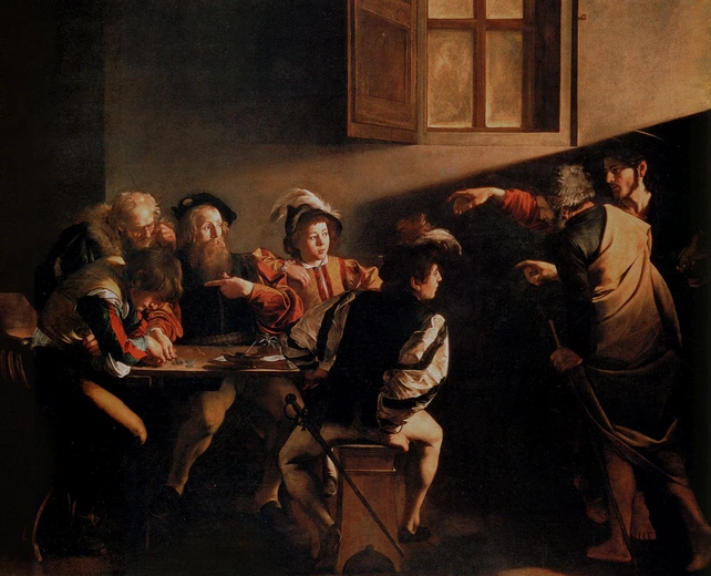 Caravaggio, Powołanie św. Mateusza