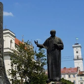 Pomnik Tarasa Szewczenko. Lwów