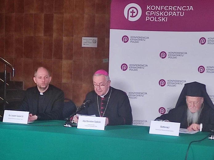 Konferencja prasowa abp. Stanisława Gądeckiego i Patriarchy Bartłomieja