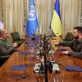 Nuncjusz o ataku na Kijów podczas wizyty Guterresa