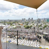 Franciszek podczas pielgrzymki w Mozambiku w 2019 r.