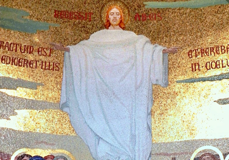 Wniebowstąpienie - mozaika w Lourdes