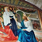 Betania - mozaika św. Marty, Marii i Łazarza