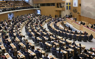 Parlament Szwecji Riksdag zatwierdził przystąpienie kraju do NATO