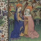 Maryja odwiedza swą starszą krewną - Elżbietę