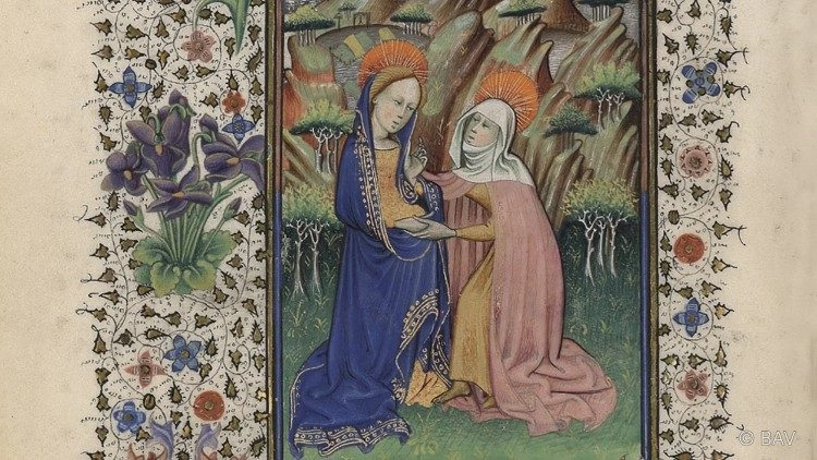 Maryja odwiedza swą starszą krewną - Elżbietę