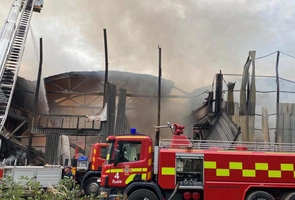 W wyniku nocnego ostrzału Lwowa spłonął magazyn Caritas. W środku było 300 ton darów