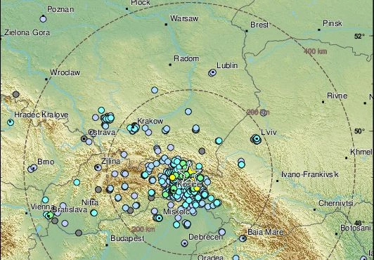 Podkarpackie: trzęsienie ziemi na Słowacji, wstrząsy odczuli mieszkańcy Podkarpacia