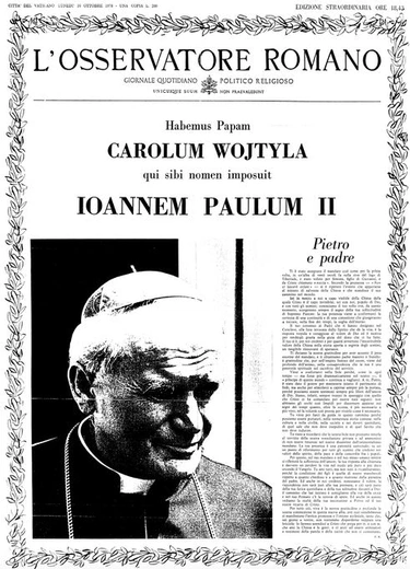 45. rocznica wyboru Jana Pawła II: personalistyczny humanizm, czyli człowiek drogą Kościoła 