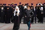 Patriarcha Cyryl podczas uroczystości wojskowej w Moskwie