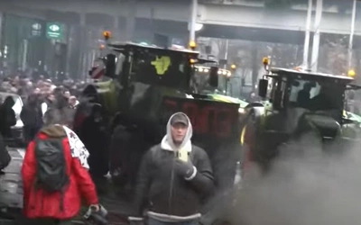 Starcia na ulicach Brukseli. Protest rolników coraz ostrzejszy