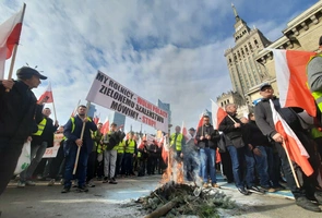 Protest rolników w centrum Warszawy. Przejdą sprzed Pałacu Kultury i Nauki pod siedzibę premiera