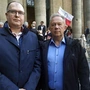 Prof. J. Gołębiowski i prof. J. Bień podczas obchodów polonijnych w Paryżu